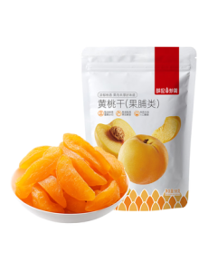 Xueji Roasted Goods Dried Yellow Peach Fruit Snack, Ready-to-Eat Preserved Peach Meat, Popular Specialty Snack, 88g/Bag
