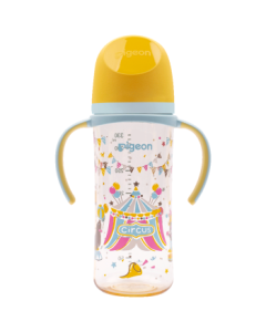 Pigeon PPSU Dual Handle Anti-Colic Baby Bottle 330ml LL Nipple Circus 9M+ AA225