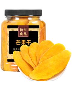 Songchuan Premium Dried Mango 400g/Can - Large Slices, Sweet Preserved Fruit Snack, Trendy Office Delicacy