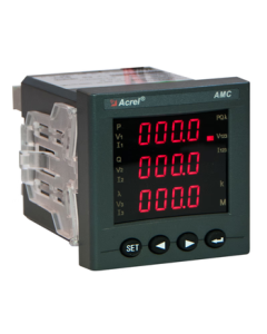 Acrel AMC72(L) Embedded Multi-function Energy Meter, AMC72L-E4/KC (Switch Input + Communication)