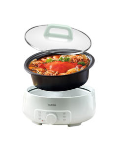 SUPOR Electric Hot Pot, Multi-purpose Cooking Pot, Dedicated Hot Pot for Home Use, Non-stick Detachable 3L Electric Stew Pot, Multi-functional Pot H30YK786