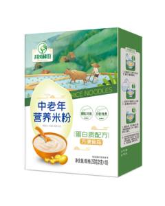 Jinggang Terraced Fields Protein Formula Nutritional Rice Powder for Middle-Aged and Elderly 250g, Instant Meal Replacement Thin Liquid Food for Nasal Feeding, Adult Rice Porridge