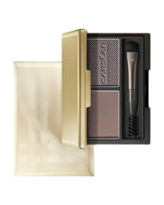 Carslan Upgraded Dual-Effect Brow Powder (Waterproof, Sweatproof, Smudge-Proof, Natural & Long-Lasting Dual Color) 02 Gray Brown 3g Birthday Gift for Women