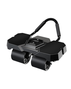 JD Jingzao Black Warrior Four-Wheel Smart Precision Counting Ab Wheel with Auto-Rebound for Core Training