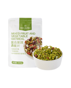 No.1 Member Store Mixed Fruit & Vegetable Oatmeal 300g - Nutritious Instant Breakfast Cereal Snack, Perfect with Milk for Meal Replacement