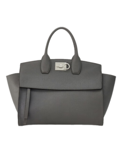 Ferragamo Women's Dark Gray Handbag (Medium) 0765813 Gift for Girlfriend