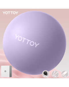 yottoy Extra Thick Anti-Burst Exercise Ball for Yoga, Kids, Pregnancy, and Women's Balance - Upgraded Yoga Ball - 55cm - Purple