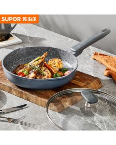 SUPOR Starry Stone Oil-Gathering Frying Pan 26cm Non-Stick Natural Series Induction Cooker Compatible EJ26WAN01