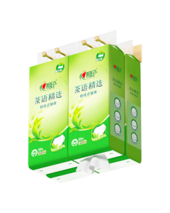 Heartex Hanging Tissue - Tea Selection 4-Ply 320 Sheets * 4 Packs Bulk Hanging Facial Tissues Hand Towels Whole Box