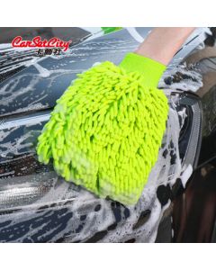 CarSetCity Chenille Car Wash Gloves, Car Wash Sponge, Car Accessories, Green