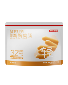 JD Low-Fat Chicken Breast Sausage [18 Packs] 450g High-Protein Fitness & Weight Loss Food, Meal Replacement Snack, Perfect with Instant Noodles