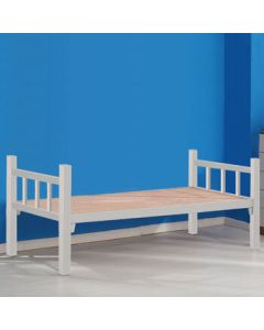 Jinyawell Single Iron Bed with Bed Board for Employee and Student Dormitories