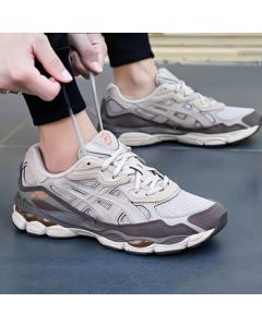 ASICS Unisex Casual Shoes GEL-NYC Fashion Minimalist Cushioned Comfort Low-Top Sneakers - Cloud Gray 40.5