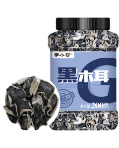 Li Xiaogu Black Fungus 200g Canned (Dried Wood Ear, Northeast Specialty, Mountain Delicacy, Dried Goods for Hot Pot, Mushroom Ingredient)