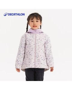 Decathlon Kids Detachable 3-in-1 Jacket with Fleece Lining, Windproof and Waterproof Outdoor Jacket for Boys and Girls - 5592859