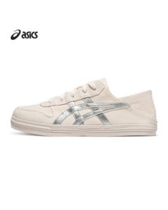 ASICS AARON SLIP-ON Unisex Slip-On Casual Sneakers in Beige/Silver Size 43.5