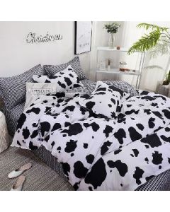 Bed three-piece four-piece set washed cotton