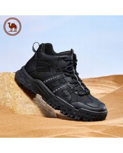 Camel Outdoor High-Top Desert Boots Women's Casual Shoes Men's Work Boots Couple Style P14W342605 Night Black 39