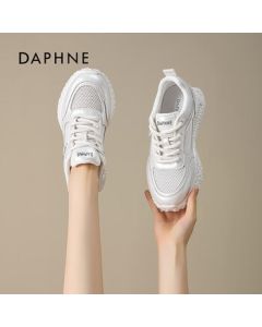 DAPHNE DAPHNE Women's Training Shoes Running Sneakers White Shoes Beige Size 40