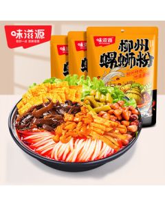 Weiziyuan Luosifen 330g, Liuzhou Specialty Snack from Guangxi, Packaged Rice Noodles, 3 Bags