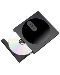 aigo 8X Speed USB External DVD Drive, Portable DVD Burner, External CD/DVD Writer, Laptop Optical Drive, Black G100 with Read and Write Function