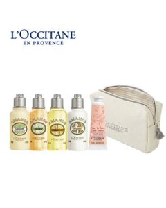 L'Occitane [Sweet Almond Bath & Body Collection + Hand Cream] Travel Gift Set