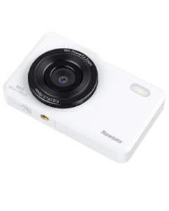 Newsmy N1 Student High-Pixel Digital Camera for Beginners, Portable for Girls, Transmittable to Phones, Replaces High-Definition Travel and Campus Card Cameras, Retro CCD Alternative, 64GB White