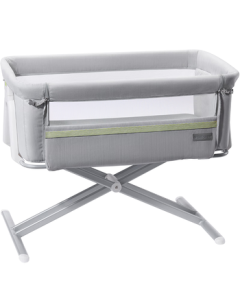 babycare Portable Baby Bed - Movable, Foldable Crib, Baby Sleep Aid, Infant Bassinet, Starry Gray