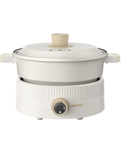 DAEWOO Split-Type Electric Hot Pot for Home Use, Multi-Function Electric Cooking Pot, Non-Stick Electric Heating Pot for Frying, Boiling, and Hot Pot, Suitable for 1-4 People, Gift Model S18-NTB