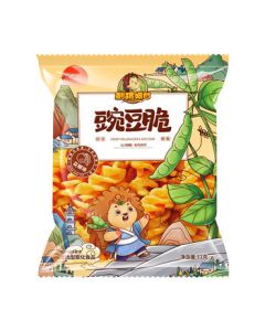 Hedgehog Agan Pea Crisps Sichuan Pepper Flavor 12g*15 Packs, Office Snacks, Home Entertainment, Kids' Snack, Puffed Food