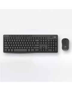 Logitech MK370 Wireless Bluetooth Keyboard and Mouse Set - Enterprise-Level Business Office Keyboard and Mouse, Full-Size, with Bolt Receiver, Black