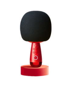 Changba Little Egg Mic G2 Upgraded Version Crimson Red Wireless Bluetooth Microphone, All-in-One Mic & Speaker, Birthday Gift