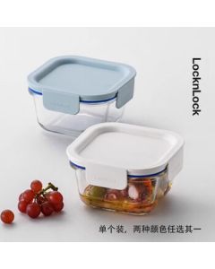 Lock&Lock Fresh Glass Storage Container 300ml (LNG205) Mint Blue