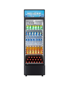 MeiLing 203L Commercial Vertical Single-Door Display Cabinet Beverage Refrigerator Freezer for Supermarkets and Small Stores SC-237LHM