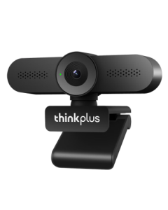 Lenovo thinkplus 2K HD Webcam with Microphone for PC, Auto Focus Plug-and-Play Video Conference Camera for Live Streaming and Online Meetings (WL24A)