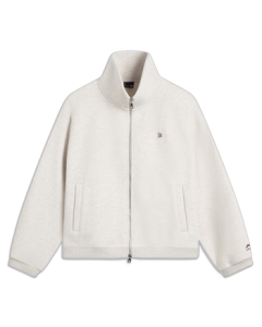 Li-Ning Fleece-Lined Warm Zip-Up Hoodie for Women - 2025 Autumn/Winter New Retro Loose-Fit Open-Front Sport Top AWDVC20