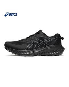 ASICS Men's Cushioned Breathable Trail Running Shoes GEL-EXCITE TRAIL 2 Black/Grey 40.5