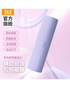 361° Foam Roller Solid Muscle Relaxation Massage Roller Fitness Yoga Stick for Beginners with Soft Dots, Pink & Blue