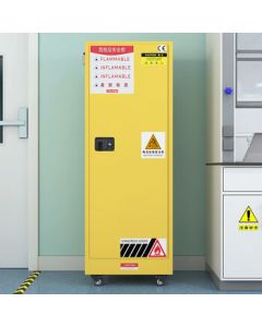 Oustai Industrial Lithium Battery Explosion-Proof Cabinet Charging Station Battery Storage Fireproof Explosion-Proof Storage Box with Wheels 22 Gallon