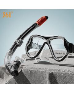 361° Diving Mask Snorkel Set Anti-Fog Adult Full Dry Top Snorkeling Swimming Scuba Gear