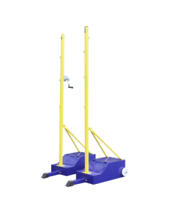 HOX Badminton Net Set Portable Indoor Outdoor Movable Professional Thickened Blue Net with Stand