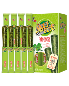 Good Times Original Flavor Seaweed Rolls (9 Sticks, 26.5g) Non-Fried, Ready-to-Eat Snack for Kids and Casual Snacking