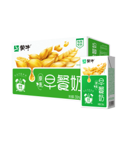 Mengniu Breakfast Milk Oat Flavor 250ml*16 Boxes, Breakfast Companion with Rich Oat Aroma, Mid-Autumn Festival Gift Box