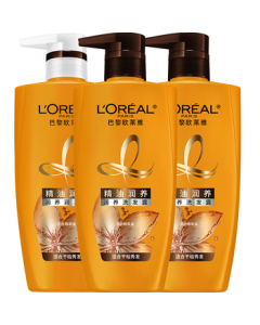 L'Oréal Oil Nutritive Shampoo Smooth & Silky Moisturizing Hair Shampoo & Care Set 500ml*3