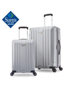 Samsonite 2-Piece Set (20" + 28" Silver Spinner Luggage) Zipper
