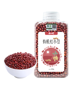 Hexiaoding Organic Red Adzuki Beans 430g - Low-Fat Red Bean Soup, Congee, Paste, Multigrain Companion for Cooking Porridge
