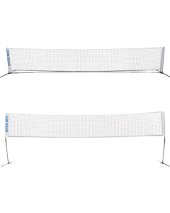 DECATHLON Badminton Net Set Portable Training Net Outdoor 5m Pole Quick-Set Net 2393682