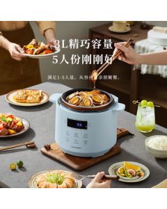 DAEWOO PC01 Glacier Blue Smart Programmable Adjustable Pressure Cooker