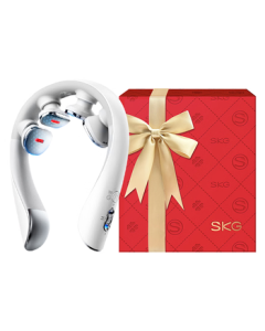 SKG Neck Massager K5-3 Premium Gift Box [Same as Wang Yibo's] - Neck and Shoulder Pocket Pulse Massager with Heat, Ideal Birthday/Mid-Autumn Festival Gift for Men/Women