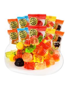 Hsu Fu Chi Assorted Fruit Flavored QQ Jelly Candy Multi-Flavor Soft Candy Children's Snack Juice Gummy Candy 520g